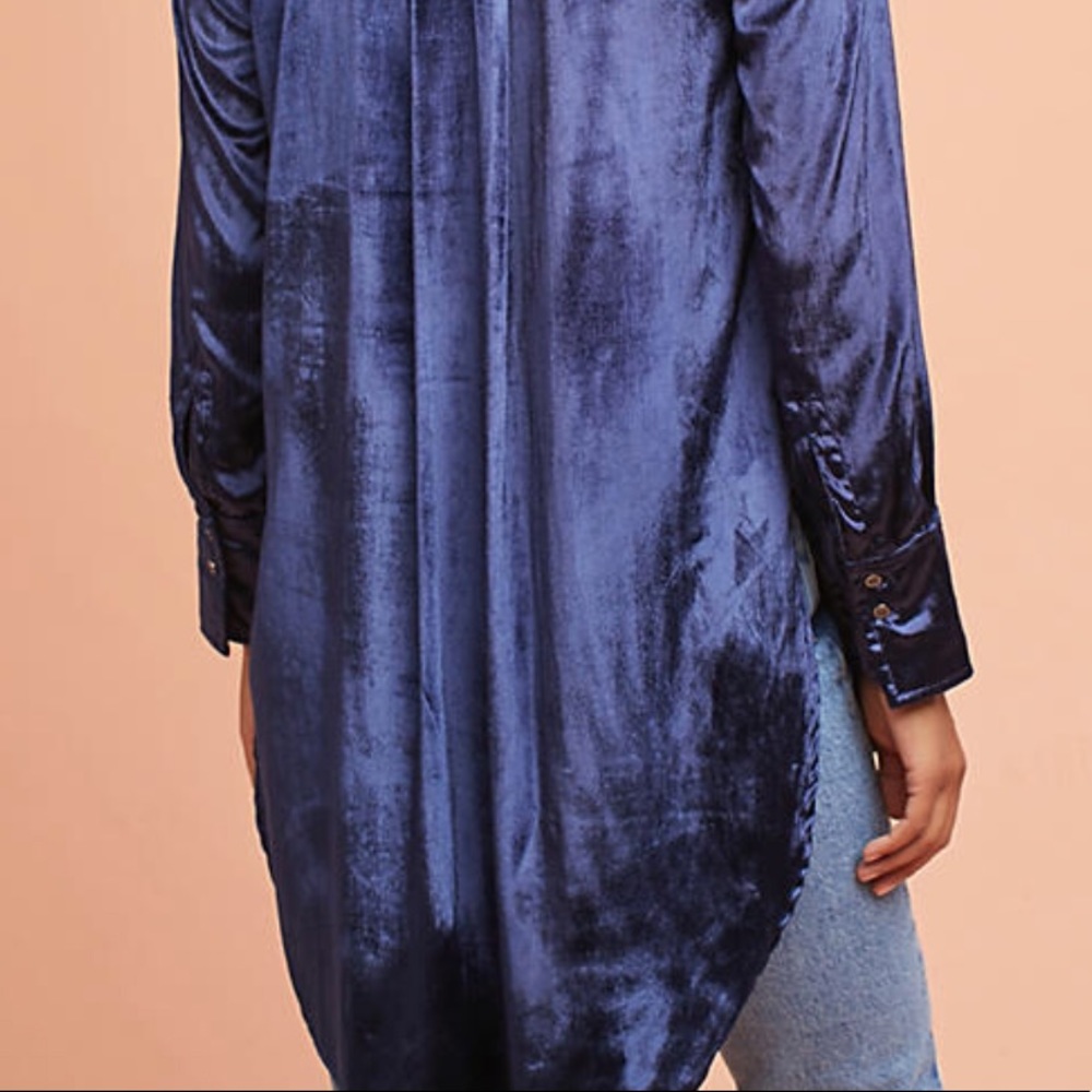 Velvet tunic blouse - Picture 5 of 5